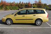 A Ford Focus, classed as a small family car.