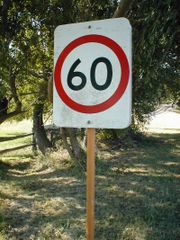 Australian speed zone sign