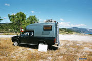 A truck camper