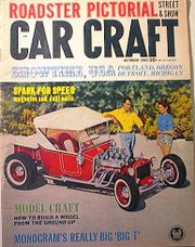 Car Craft magazine cover showing typical Bucket T hot rod