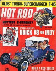 Hot Rod magazine cover showing typical Bucket T hot rod