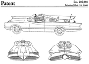 The original 1966 Batmobile was built by George Barris from a Lincoln Futura concept car.