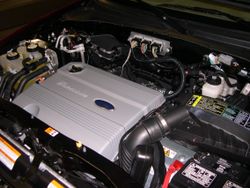 Engine compartment of a 2006 Mercury Mariner Hybrid