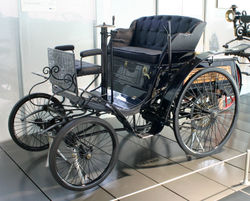 1895 Benz Velo - introduced ten years after the first patented Benz automobile of 1885