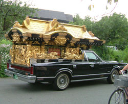 A Buddhist-style japanese hearse