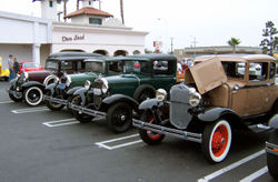 Lineup of Ford Model As