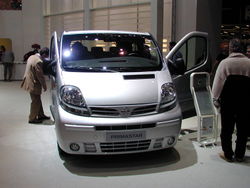 A modern van, the Nissan Primastar