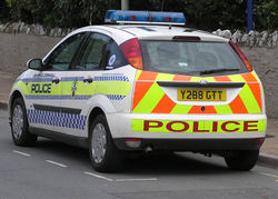  A modern panda car of the Devon and Cornwall Constabulary