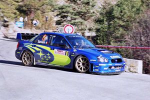 Subaru Impreza during WRC Monte-Carlo Rally 2005