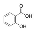 Chemical structure of salicylic acid