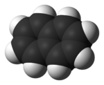 Space-filling model of naphthalene