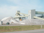 Modern rock salt mine near Mount Morris, New York