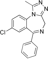 Alprazolam chemical structure