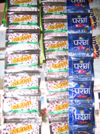 Gutka pouches on sale.