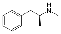 Methamphetamine chemical structure