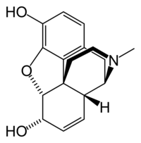 Morphine chemical structure