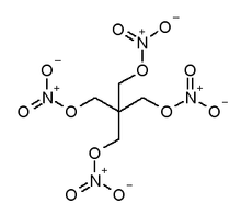 PETN chemical structure