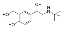 Salbutamol chemical structure