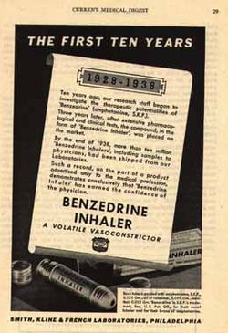 1939 Benzedrine advertisement