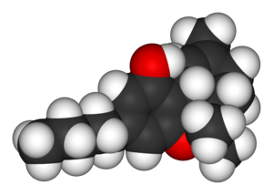 3D structure of tetrahydrocannabinol