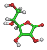 3D representation of vitamin C