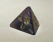 4-sided die