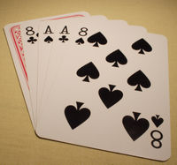 The dead man's hand, aces and eights.