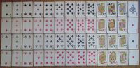 Set of 52 playing cards