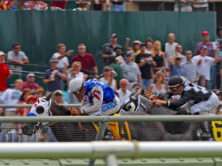 A horse race at Del Mar.