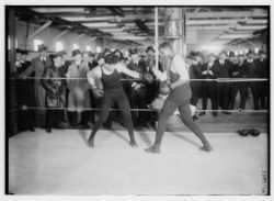 Jack Dempsey in the ring