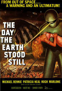 Poster for The Day the Earth Stood Still, an archetypal science fiction film