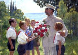 "Roses for Stalin", Boris Vladimirski, 1949