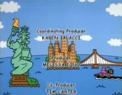 Closing credits of Sesame Street.