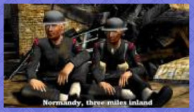 A scene from the DDay Sound Archive movie, created using The Movies editor. This scene is rendered at the "online" resolution for streaming from the company website.