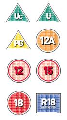 UK movie rating certificates.