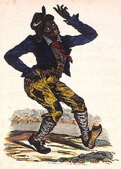 Jim Crow, the archetypal slave character as created by Rice