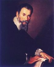 Portrait of Renaissance composer Claudio Monteverdi in Venice, 1640, by Bernardo Strozzi