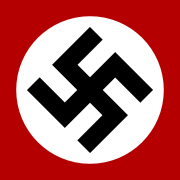 The swastika, the symbol of Nazism.