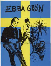 The Swedish punk band Ebba Grn, a poster from 1981