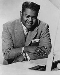 Fats Domino, one of the most notable rhythm and blues musicians of the 1950s