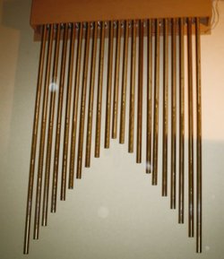 The set of chimes in the organ at St. Raphael's Cathedral, Dubuque, Iowa.