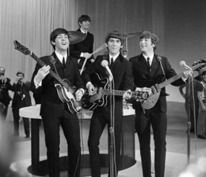 The appearance of The Beatles on The Ed Sullivan Show, February 9, 1964, marked the dramatic start of the British Invasion.