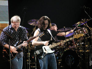 "Canadian Power Trio" Rush in concert in Milan, Italy (September 21, 2004)