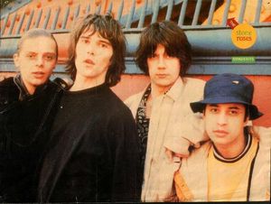 The Stone Roses. From left: Mani, Ian Brown, John Squire and Reni.