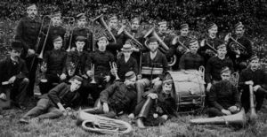 The Lochgelly Band, a Scottish colliery band, circa 1890