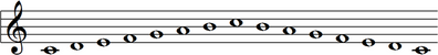 C major scale