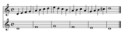 Short example of "Third Species" counterpoint