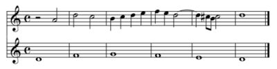 Short example of "Florid"  counterpoint