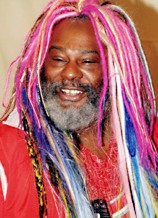 George Clinton with rainbow dreads at the VH1 Fashion Awards.