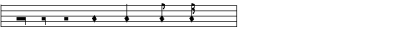 The larger note values had the same shape as in White notation, but were filled in.